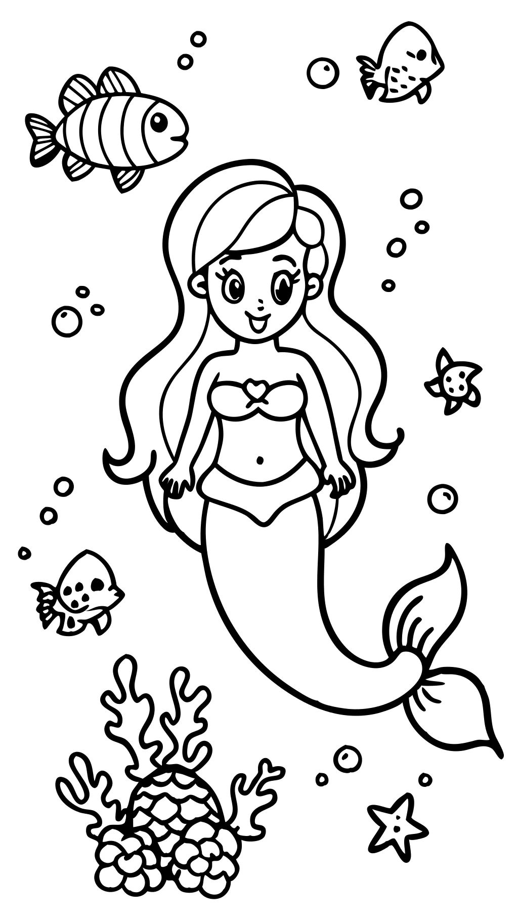 free coloring pages little mermaid